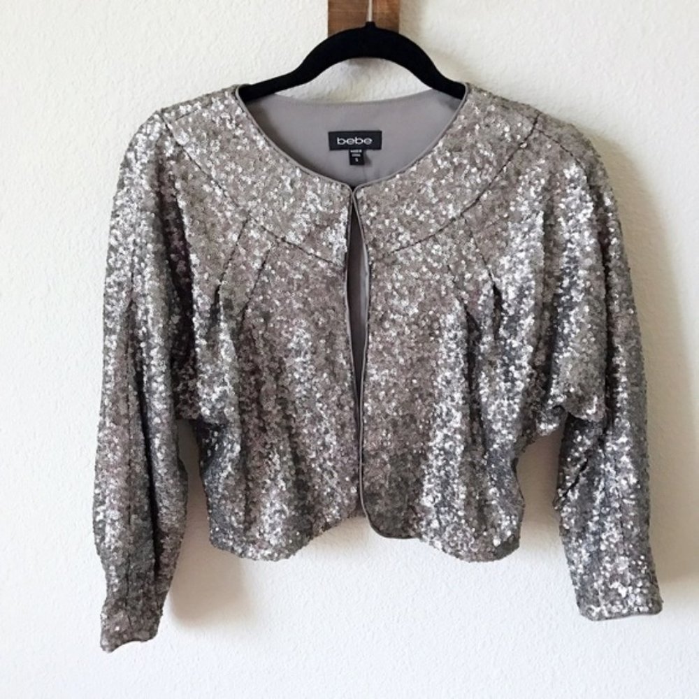 SEQUINED BEBE BOLERO